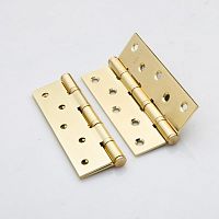 Петля дверная универсальная стальная RENZ DECOR MR 125-4BB FH SG латунь матовая