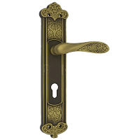 Дверная ручка DND HANDLES 525 CYL OGH FIORE бронза вестерн